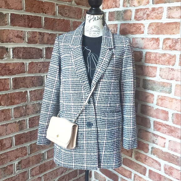 Multi-Color Houndstooth Blazer - Picture 4 of 7